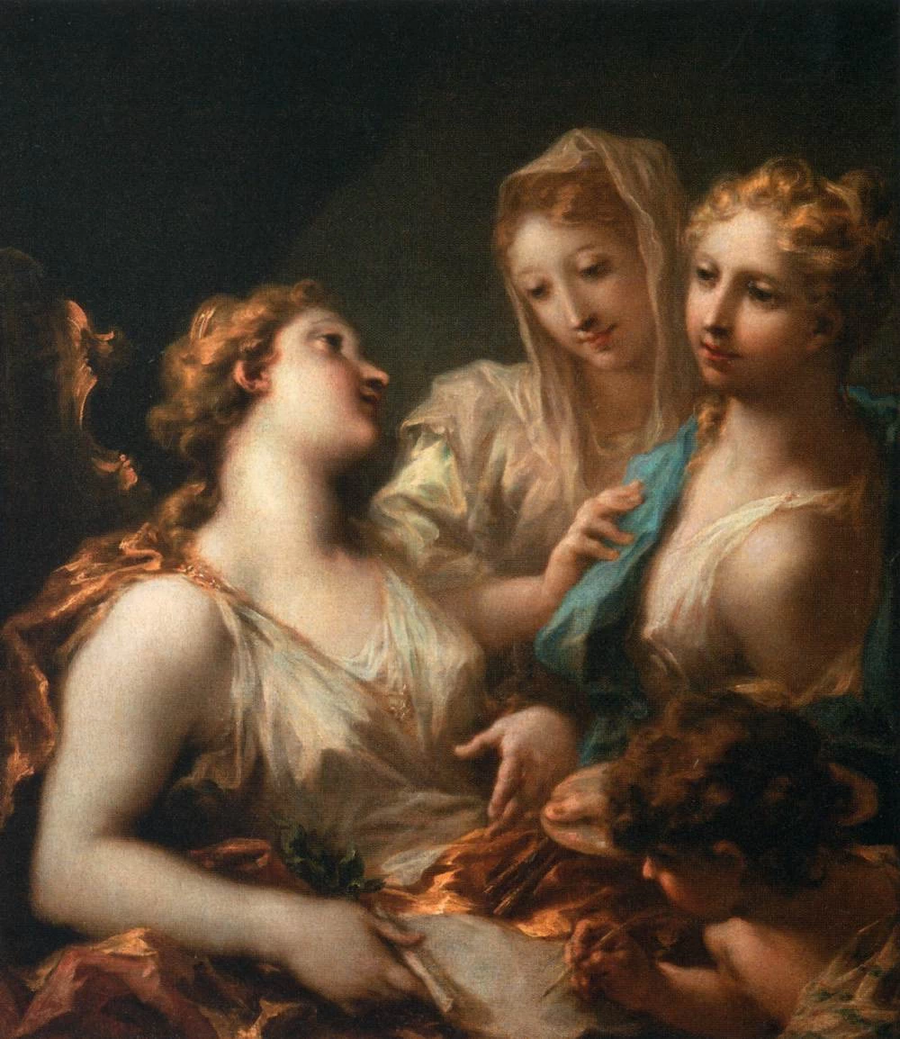 Pittura e disegno istruiscono l'amore - Louvre, Parigi